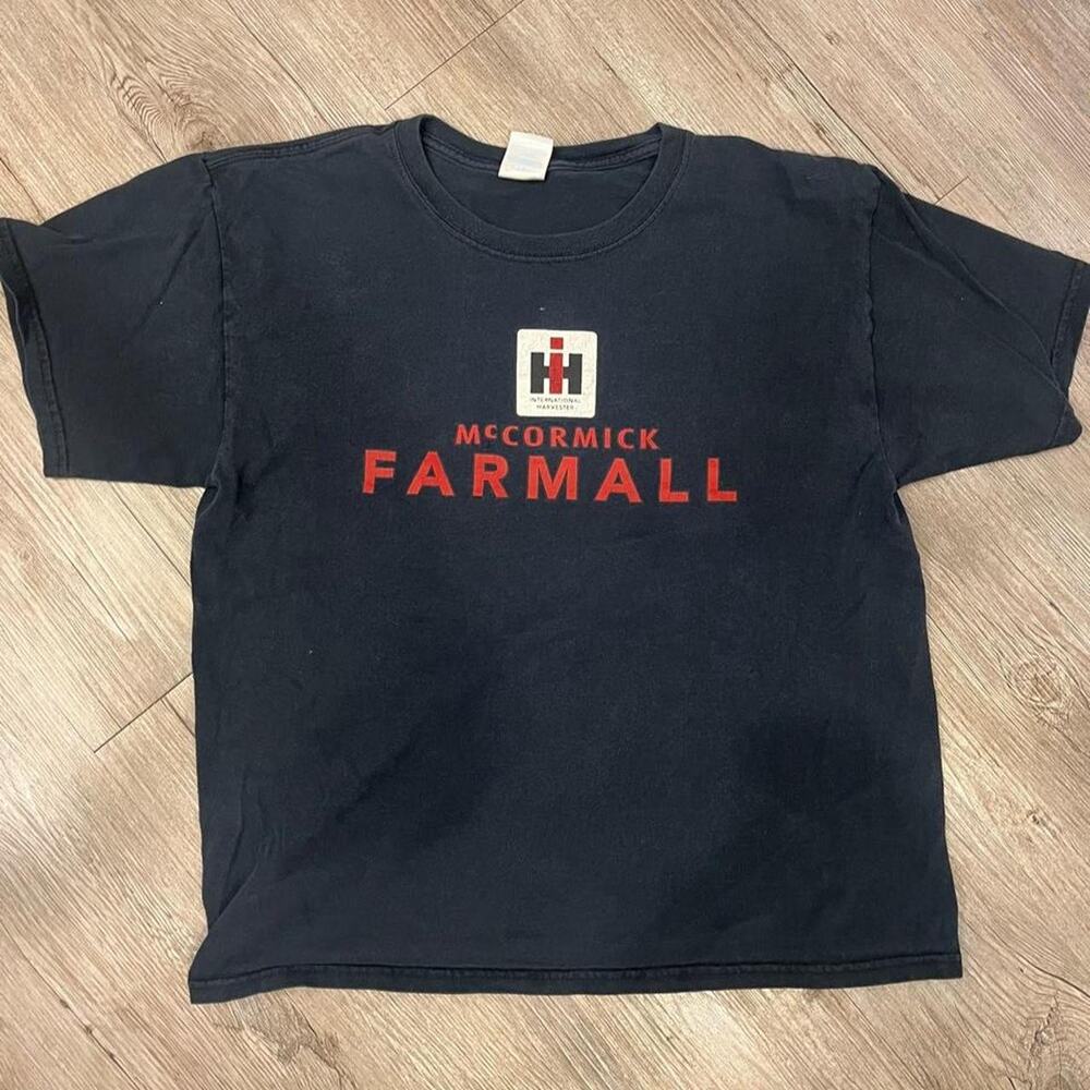 International harvester mccormick farmall black tee